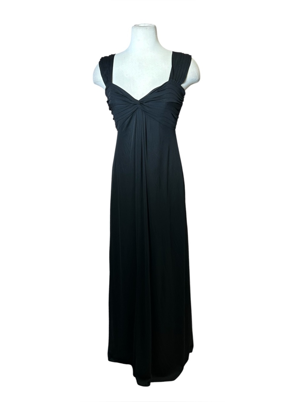 Y2K Alex Evenings Mesh Empire Draped Formal Prom Gown Dress Size 8